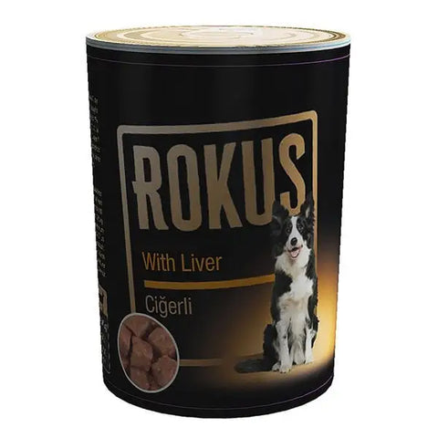 Rokus Ciğerli Yetişkin Konserve Köpek Maması 410 Gr