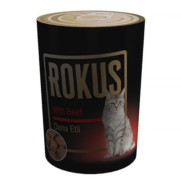 Rokus Dana Etli Yetişkin Konserve Kedi Maması 410 Gr