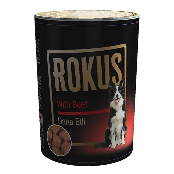 Rokus Dana Etli Yetişkin Konserve Köpek Maması 410 Gr