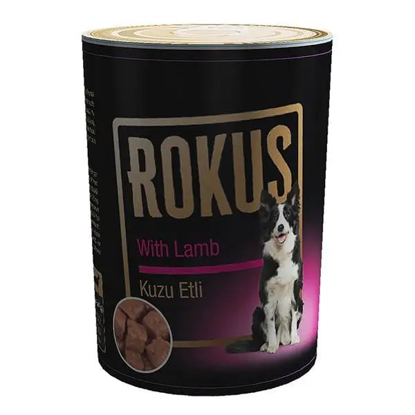 Rokus Kuzu Etli Yetişkin Konserve Köpek Maması 410 Gr