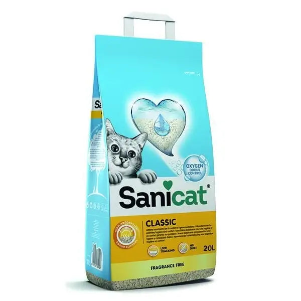 Sanicat Classic Oksijen Kontrollü Ultra Emici Kedi Kumu 20 Lt