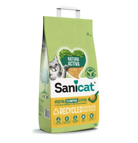 Sanicat Natura Activa Topaklanan Kokusuz Doğal Kedi Kumu 10 Lt