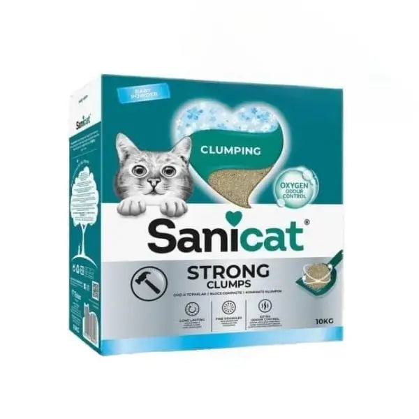 Sanicat Strong Clumps Ekstra Güçlü İnce Taneli Kedi Kumu 10 Kg