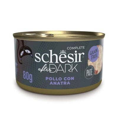 Schesir After Dark Pate Tavuklu ve Ördekli Yetişkin Kedi Konservesi 1 Adet 80 Gr