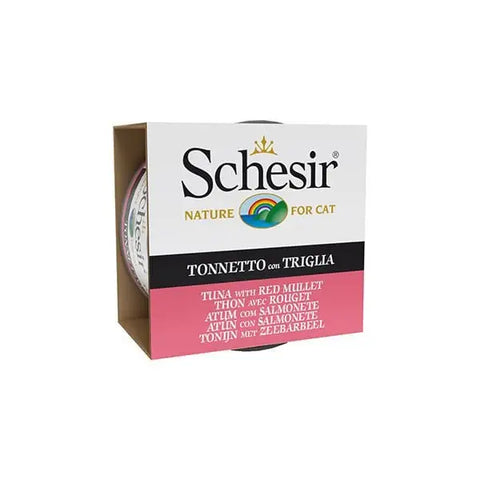 Schesir Ton Balıklı ve Barbunya Jöleli Konserve Yetişkin Kedi Maması 85 Gr