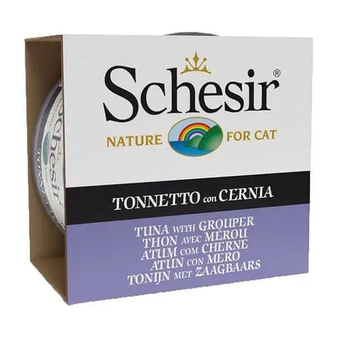 Schesir Ton Balıklı ve Orfoz Jöleli Konserve Yetişkin Kedi Maması 85 Gr