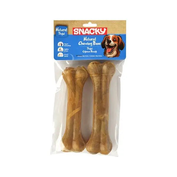 Snacky Natural Preslenmiş Yüksek Proteinli Köpek çiğneme Kemiği 2 Adet 155 Gr