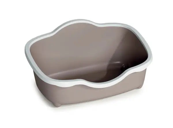 Stefanplast Tres Chic Açık Kedi Tuvaleti Beyaz/bej 56x38.5x26 Cm