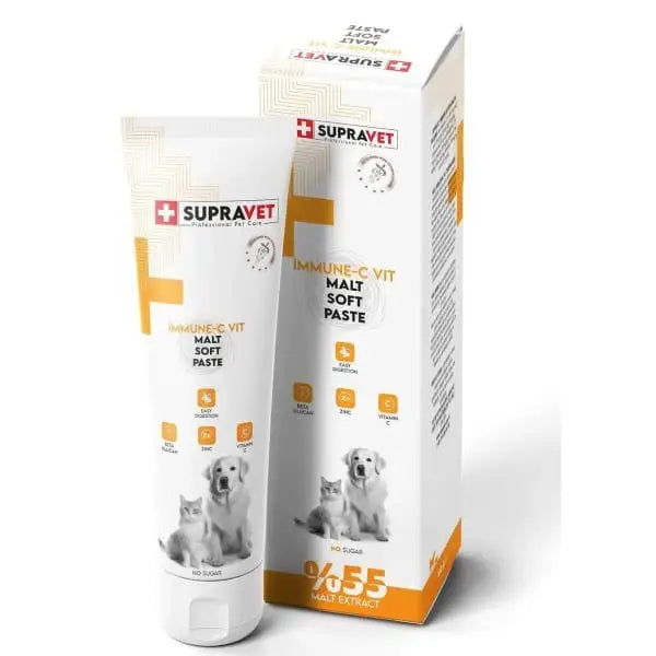 Supravet İmmune c Kedi ve Köpek Bağışıklık Güçlendirici Malt Paste 100 Gr