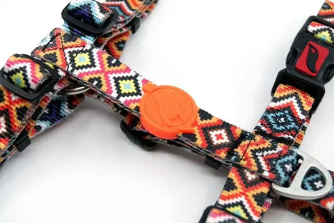 Tailpetz Ethnic Desenli Köpek Göğüs Tasması Xsmall 20-34x23-38 Cm