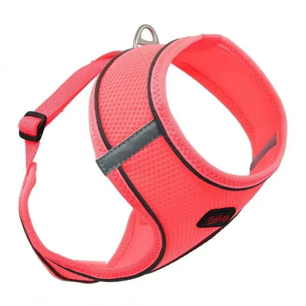 Tailpetz Step İn Harness Göğüs Tasması Large Neon Pembe 36x46-66 Cm