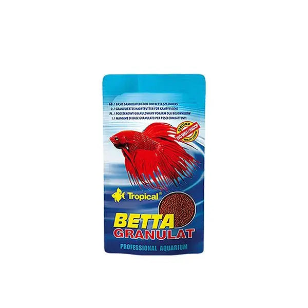 Tropical Betta Granulat Balıkları için Granül Balık Yemi 10 Gr