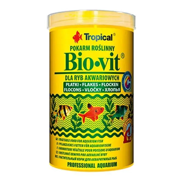 Tropical Bio-vit Bitkisel İçerikli Pul Balık Yemi 1000 Ml 200 Gr