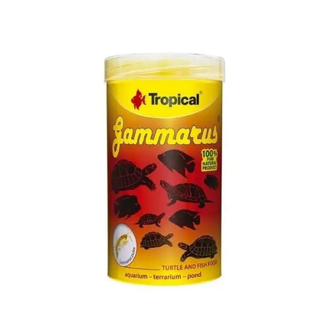 Tropical Gammarus Kurutulmuş Karides Kaplumbağa ve Balık Yemi 1000 Ml 120 Gr