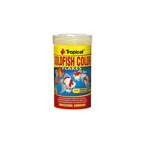 Tropical Goldfish Colour Flakes Japon Balıkları için Pul Balık Yemi 100 Ml 20 Gr