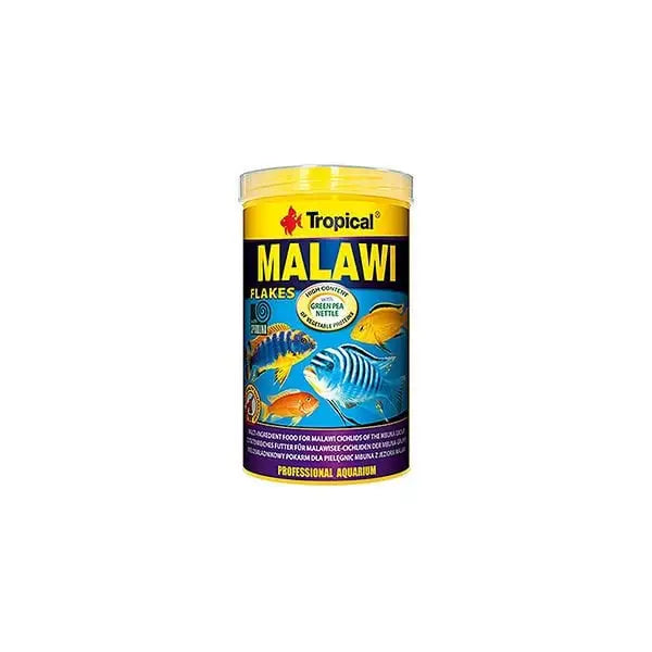 Tropical Malawı Flakes Cichlid Balıkları için Pul Balık Yemi 250 Ml 50 Gr