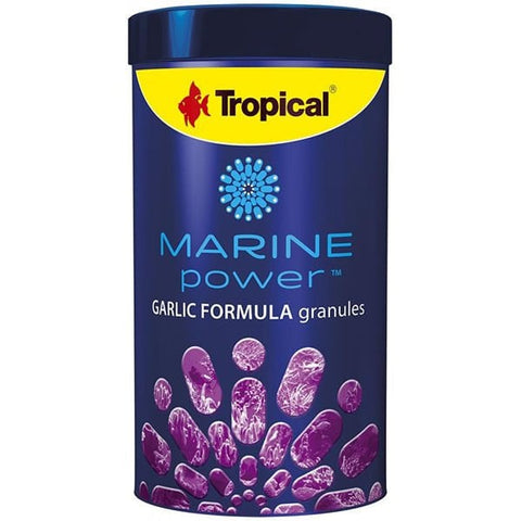 Tropical Marine Power Garlic Formula Granules Deniz Balıkları için Sarımsak Katkılı Balık Yemi 250 Ml 150 Gr