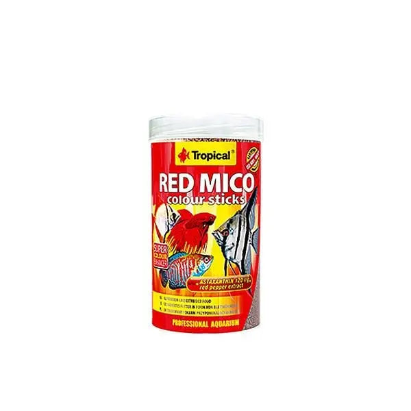 Tropical Red Mico Colour Sticks Kan Kurdu İçerikli Ekstrüde Balık Yemi 250 Ml 80 Gr