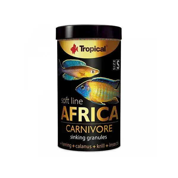 Tropical Softline Africa Balıkları için Yumuşak Taneli Balık Yemi Small 250 Ml 150 Gr