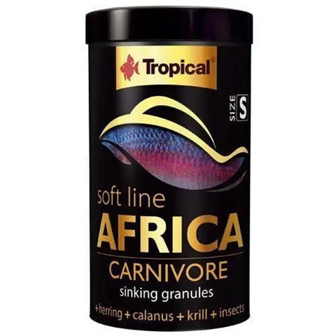 Tropical Softline Africa Carnivore s Afrika Balıkları için Dibe Batan Yumuşak Taneli Granül Balık