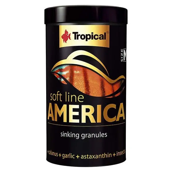 Tropical Softline America Kuzey ve Güney Amerika Balıkları için Yumuşak Taneli Balık Yemi Medium