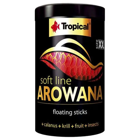 Tropical Softline Arowana Xxlarge Yetişkin Arowanalar için Renklendirici Balık Yemi 1000 Ml 320 Gr