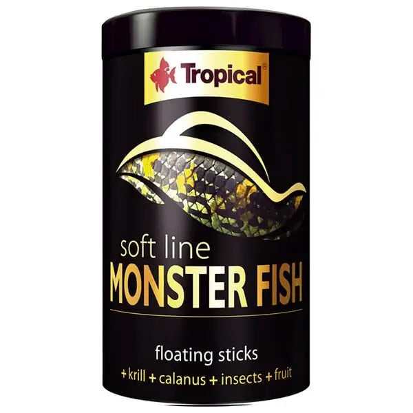 Tropical Softline Monster Fish Stick Büyük Etobur Balıklar için çubuk Balık Yemi 1000 Ml 320 Gr