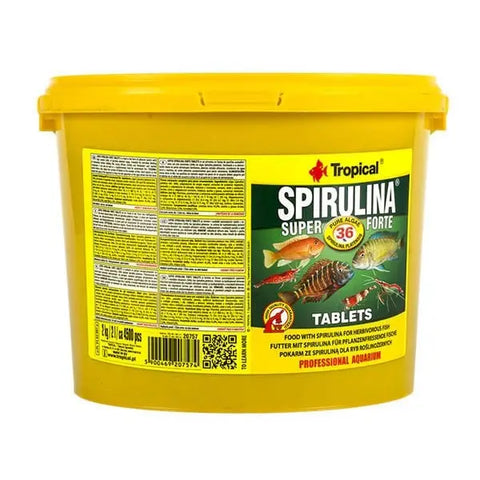 Tropical Spırulına Süper Forte Tablet Yoğun İçerikli Balık Yemi 2 Kg 4500