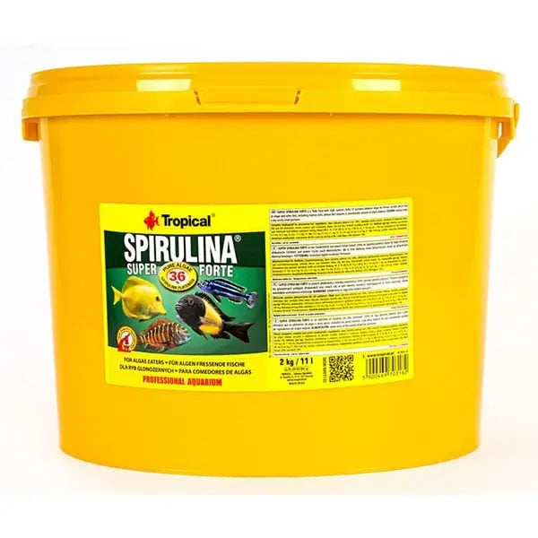 Tropical Spırulına Süper Forte Yoğun İçerikli Balık Yemi 11 Lt 2 Kg