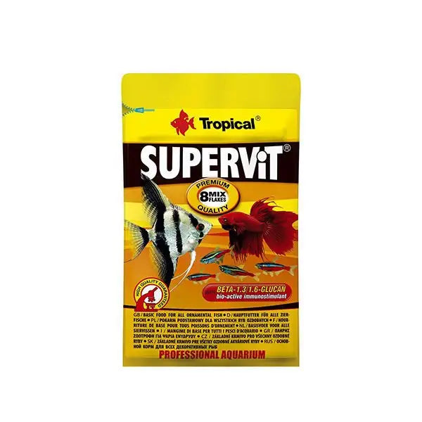 Tropical Süpervit Flakes üniversal Pul Balık Yemi 12 Gr