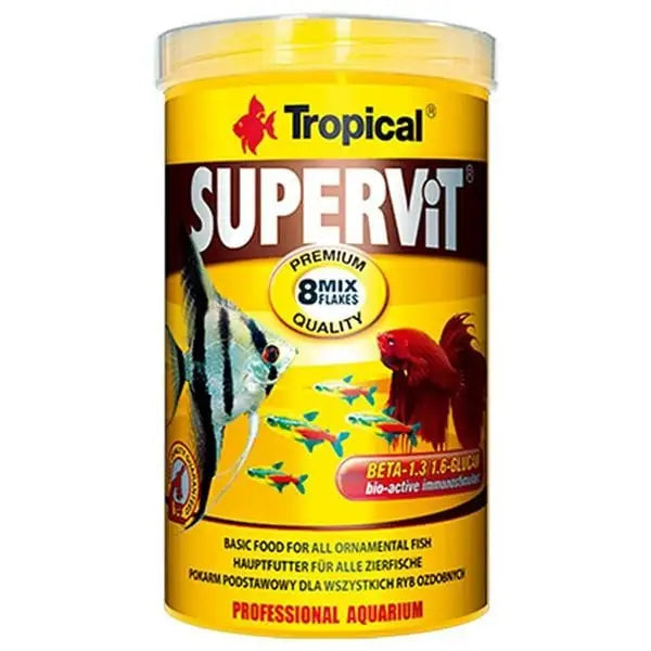 Tropical Süpervit Flakes üniversal Pul Balık Yemi 250 Ml 50 Gr