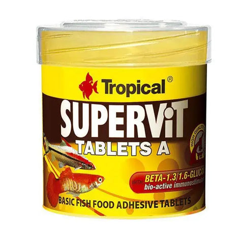 Tropical Süpervit Tablets a Yapışan Tablet Balık Yemi 50 Ml 36 Gr