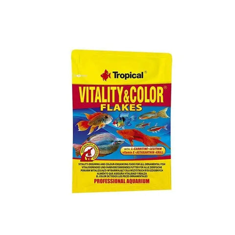 Tropical Vitality Color Flakes Tropikal Balıklar için Renklendirici Pul Yem 12 Gr