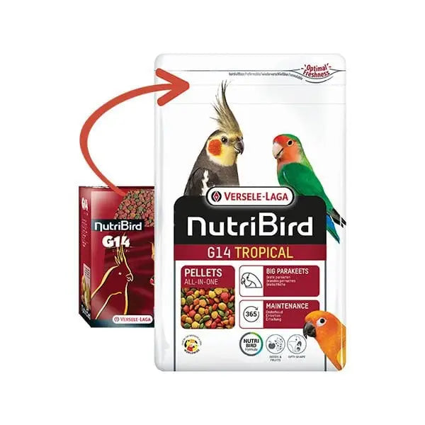 Versele Laga Nutribird G14 Tropikal Pelet Paraket Yemi 10 Kg