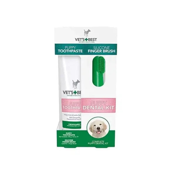 Vet’s Best Plak ve Tartar Temizleyen Yavru Köpek Ağız Diş Bakım Seti 100 Gr