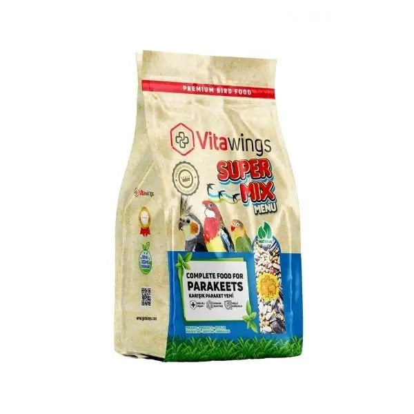 Vitawings Süper Mix Paraket Kuş Yemi 800 Gr