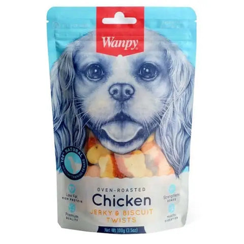 Wanpy Bisküvi üzeri Tavuk Sargılı Köpek ödül Maması 100 Gr