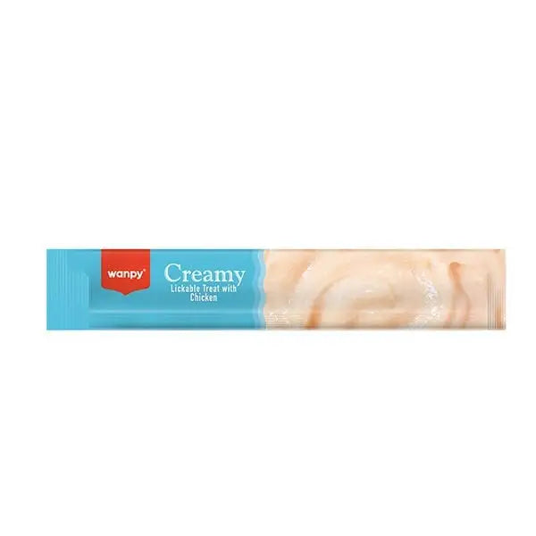 Wanpy Krema Tavuklu Sıvı Köpek ödülü 5x14 Gr