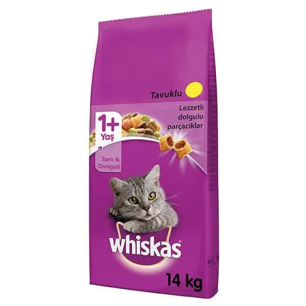 Whiskas Tavuklu Sebzeli Yetişkin Kedi Maması 14 Kg