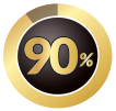 % 90